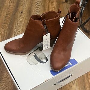 a new day Cognac Ankle Booties